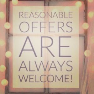 I will take REASONABLE offers.